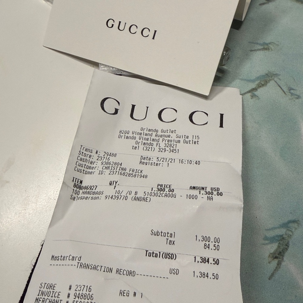 SOLD. ❌❌❌❌Gucci Interlocking GG Black Leather Bag w COA - Picture 7 of 9